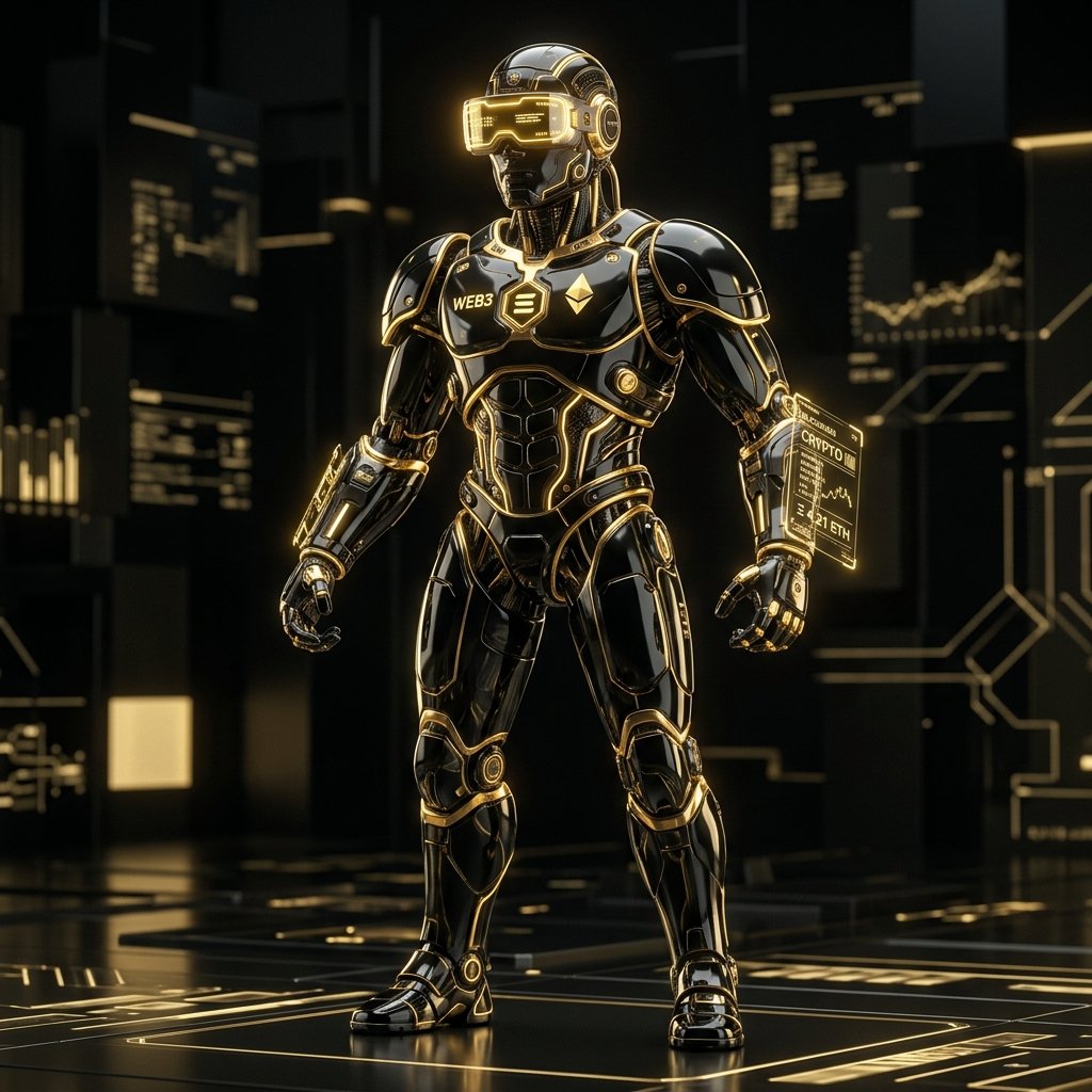 Tether World Cybernetic AI Mascot
